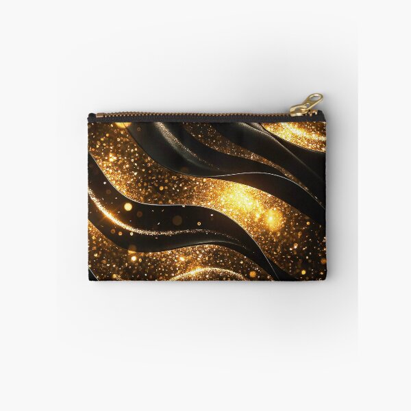 Item preview, Midnight Golden Wave Abstract designed and sold by Exodoi.