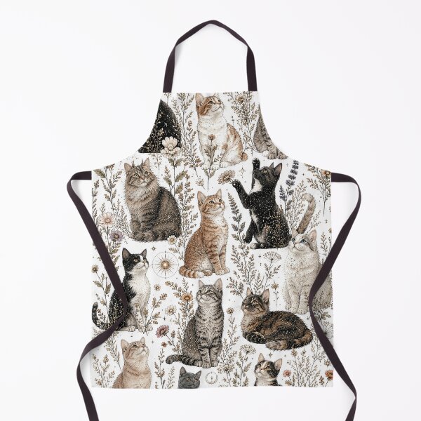 Item preview, In the Moon Garden of Cats designed and sold by FineArt1007.