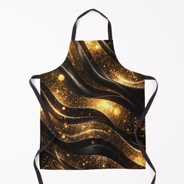 Item preview, Midnight Golden Wave Abstract designed and sold by Exodoi.