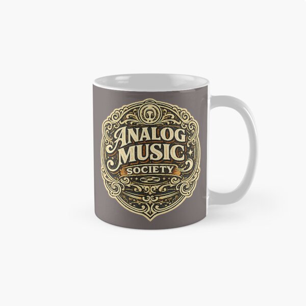 Item preview, Analog Music Society – Vintage Retro Music Club Badge designed and sold by Golden Era Studio.