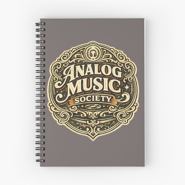 Item preview, Analog Music Society – Vintage Retro Music Club Badge designed and sold by Golden Era Studio.