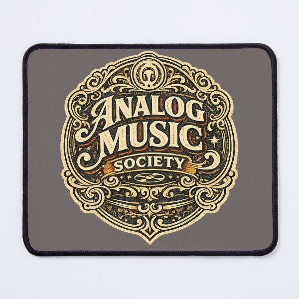 Item preview, Analog Music Society – Vintage Retro Music Club Badge designed and sold by Golden Era Studio.