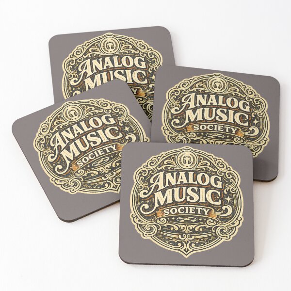 Item preview, Analog Music Society – Vintage Retro Music Club Badge designed and sold by Golden Era Studio.