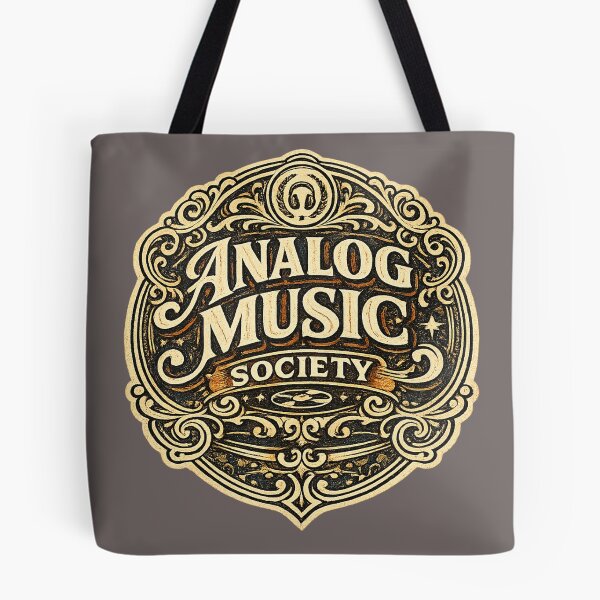 Item preview, Analog Music Society – Vintage Retro Music Club Badge designed and sold by Golden Era Studio.