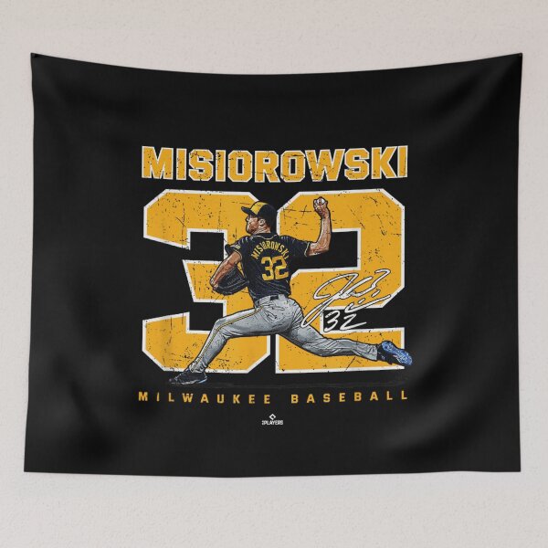 Item preview, Professional Baseball Pitcher Action Pose Yellow Number Distressed Graphic T-Shirt designed and sold by SiddoMingalo.