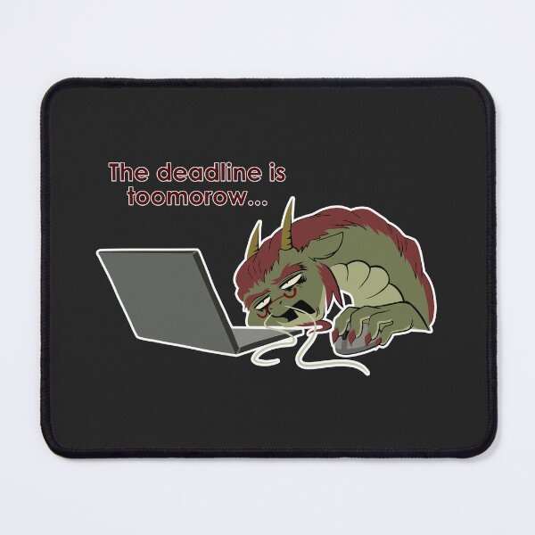 Item preview, The Deadline Is Tomorrow | Funny Programmer & Designer Monster designed and sold by Mammoths.