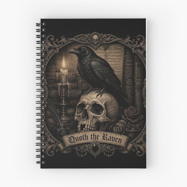 Item preview, Raven & Skull Dark Academia Halloween Shirt | Gothic Victorian Illustration designed and sold by SunnyDesign82.
