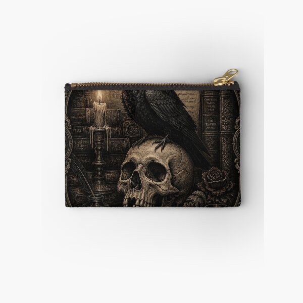 Item preview, Raven & Skull Dark Academia Halloween Shirt | Gothic Victorian Illustration designed and sold by SunnyDesign82.