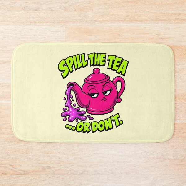 Item preview, Spill The Tea Or Don't Funny Neon Teapot Pun designed and sold by Anyshca.