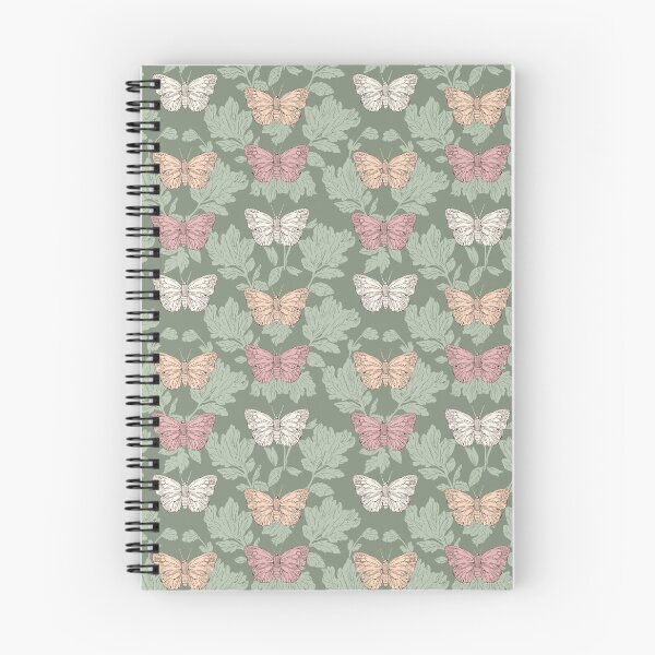 Item preview, Vintage Butterfly Botanical Pattern Sage Green designed and sold by Little Wimbly.
