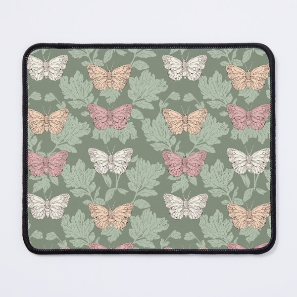 Item preview, Vintage Butterfly Botanical Pattern Sage Green designed and sold by Little Wimbly.