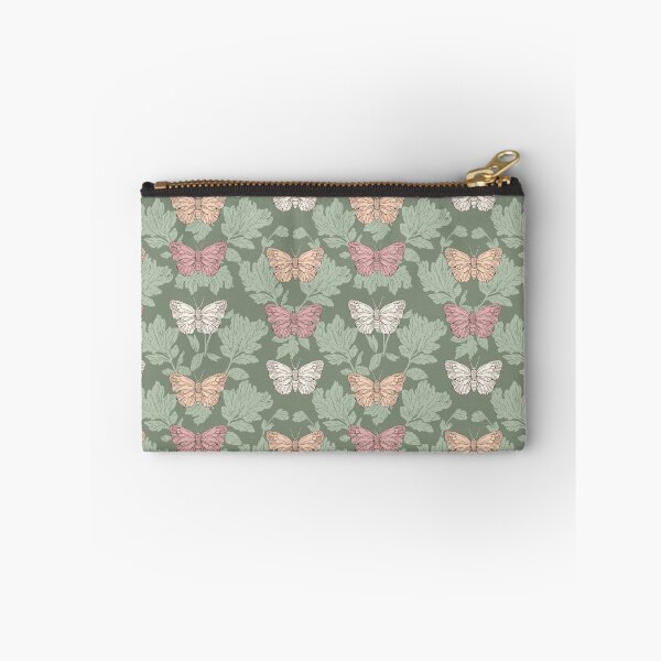 Item preview, Vintage Butterfly Botanical Pattern Sage Green designed and sold by Little Wimbly.