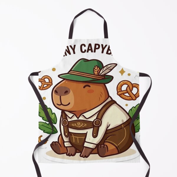 Item preview, Cute German Capybara Sticker designed and sold by denybz.