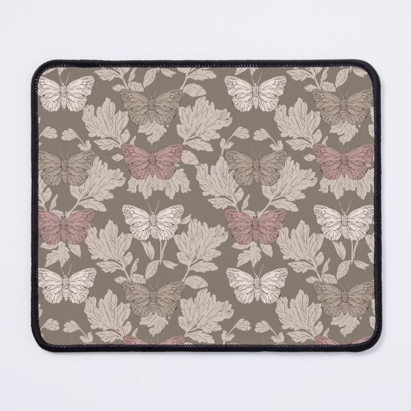 Item preview, Vintage Butterfly Botanical Pattern Taupe designed and sold by Little Wimbly.