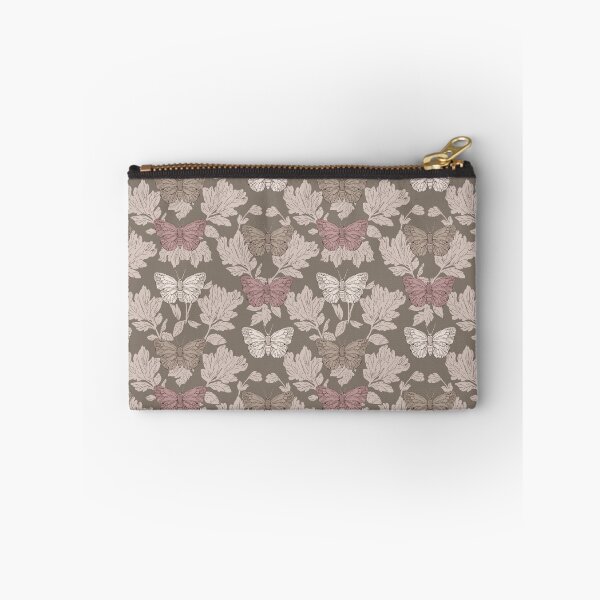 Item preview, Vintage Butterfly Botanical Pattern Taupe designed and sold by Little Wimbly.