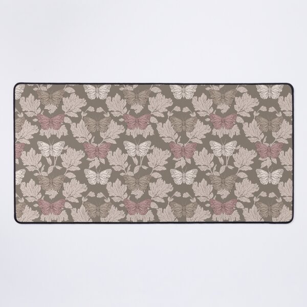 Item preview, Vintage Butterfly Botanical Pattern Taupe designed and sold by Little Wimbly.