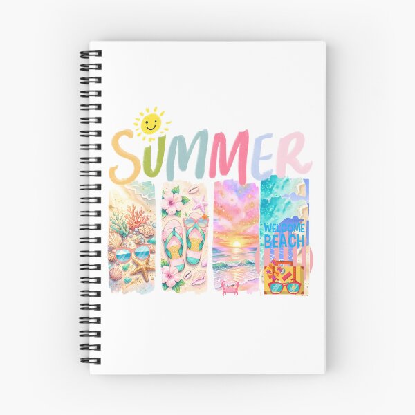 Item preview, Collage with summer vibes: Illustration of a vacation on a tropical beach designed and sold by VibranPalette.