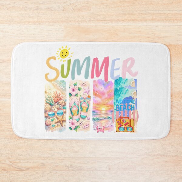 Item preview, Collage with summer vibes: Illustration of a vacation on a tropical beach designed and sold by VibranPalette.