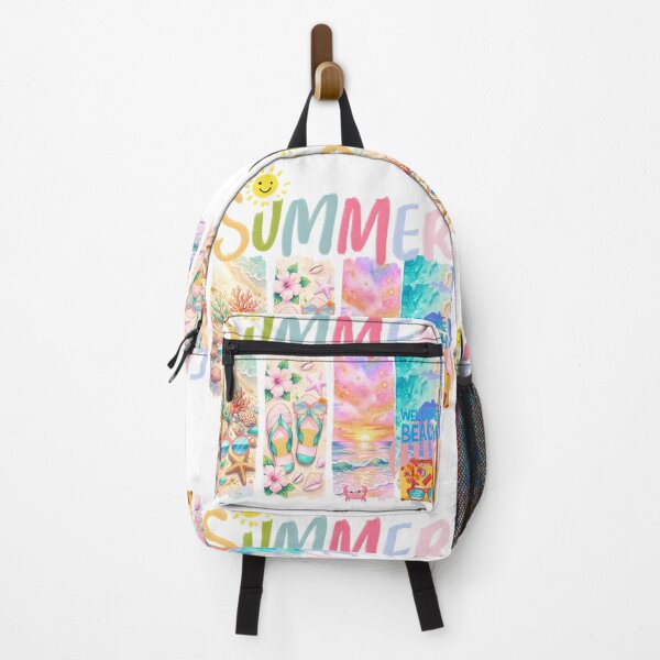 Item preview, Collage with summer vibes: Illustration of a vacation on a tropical beach designed and sold by VibranPalette.