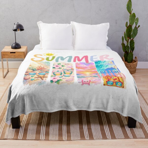 Item preview, Collage with summer vibes: Illustration of a vacation on a tropical beach designed and sold by VibranPalette.