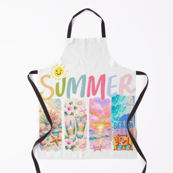 Item preview, Collage with summer vibes: Illustration of a vacation on a tropical beach designed and sold by VibranPalette.
