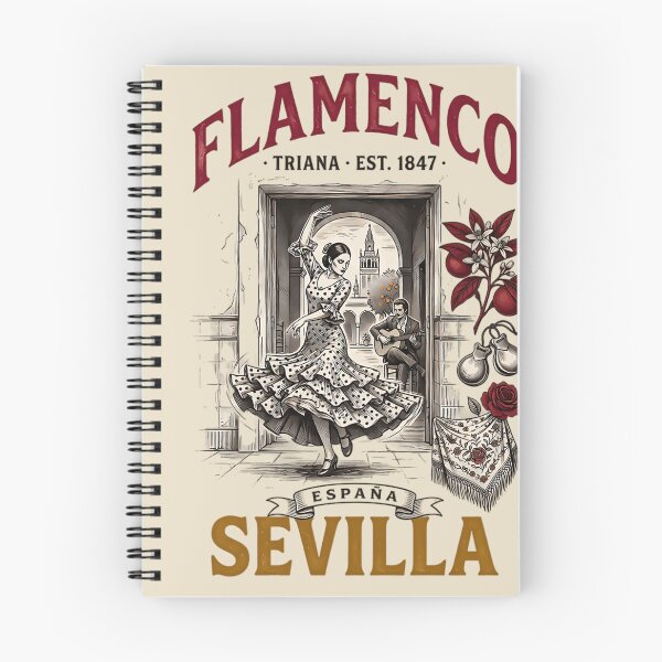 Item preview, Flamenco Triana Est 1847 España Sevilla - Vintage Spanish Dancer designed and sold by Velustro Shop.
