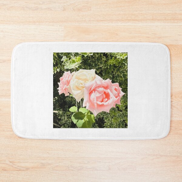 Item preview, Soft Pink and Cream Roses in Garden designed and sold by radercolorfuls.