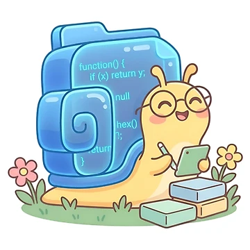 Artwork thumbnail, Cute Snail Python Developer Slow Code Tech by cute stuff too