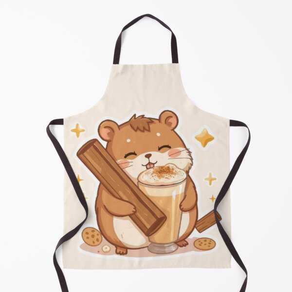 Item preview, Adorable Cinnamon Lover Hamster | Cozy Café Kawaii Sticker designed and sold by Stylestickers55.
