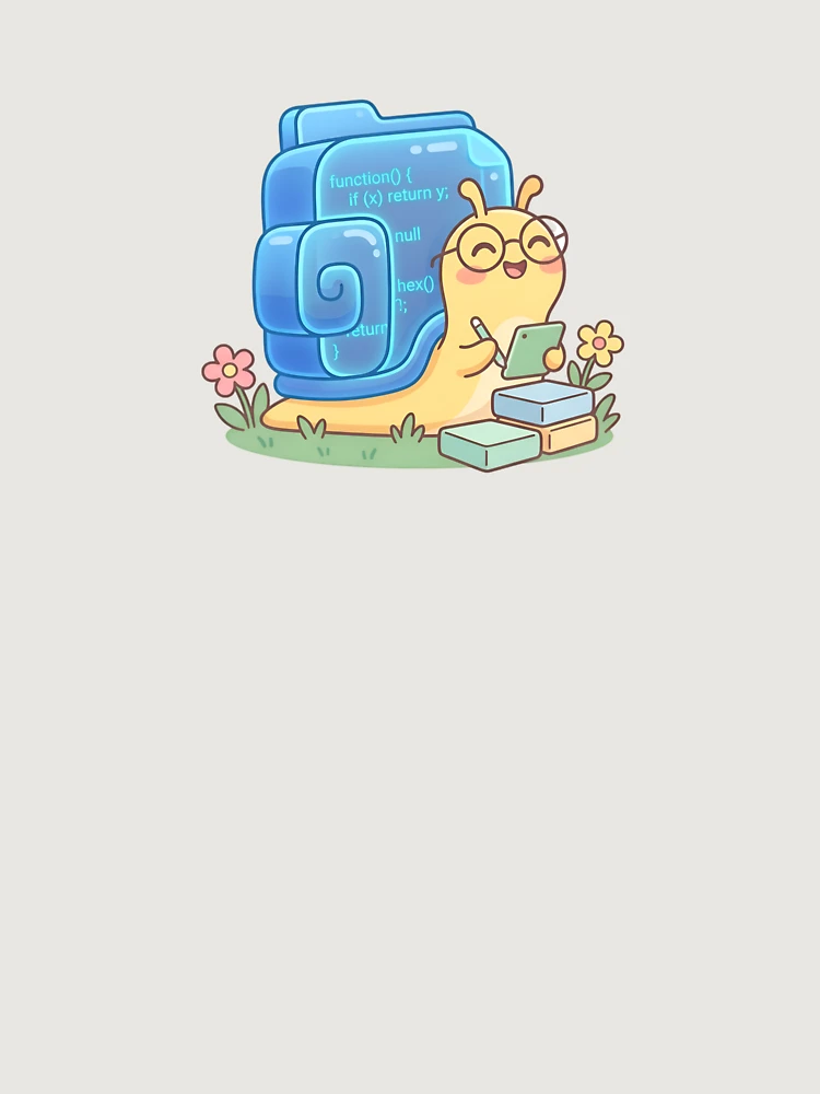 Thumbnail 6 of 6, Premium Oversized Sweatshirt, Cute Snail Python Developer Slow Code Tech designed and sold by cute stuff too.