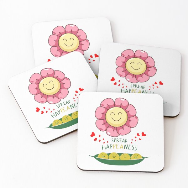 Item preview, Spread Happeness: Cute Sunflower and Smiling Peas designed and sold by NikBrin Prevail .