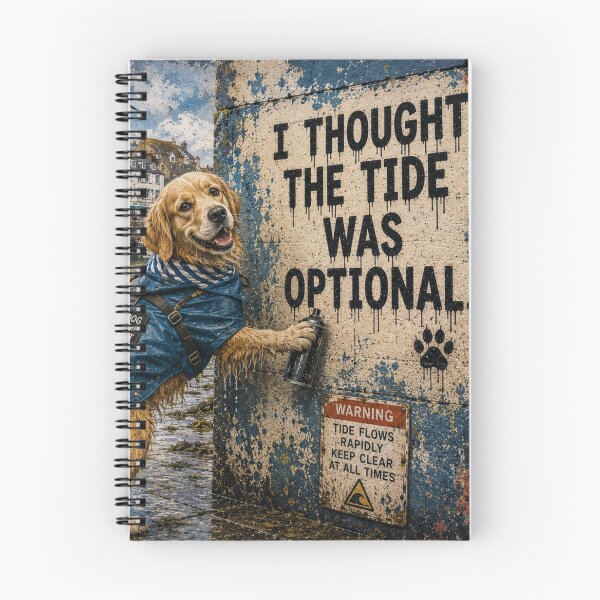 Item preview, Golden Retriever Wall Art | Funny Golden Retriever Print | I Thought the Tide Was Optional designed and sold by Pooch & Print Co..
