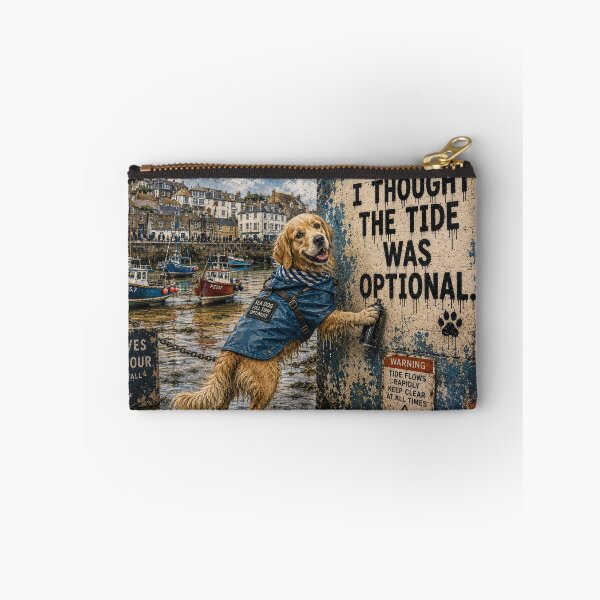Item preview, Golden Retriever Wall Art | Funny Golden Retriever Print | I Thought the Tide Was Optional designed and sold by Pooch & Print Co..