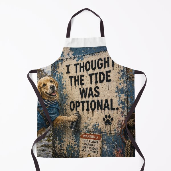 Item preview, Golden Retriever Wall Art | Funny Golden Retriever Print | I Thought the Tide Was Optional designed and sold by Pooch & Print Co..