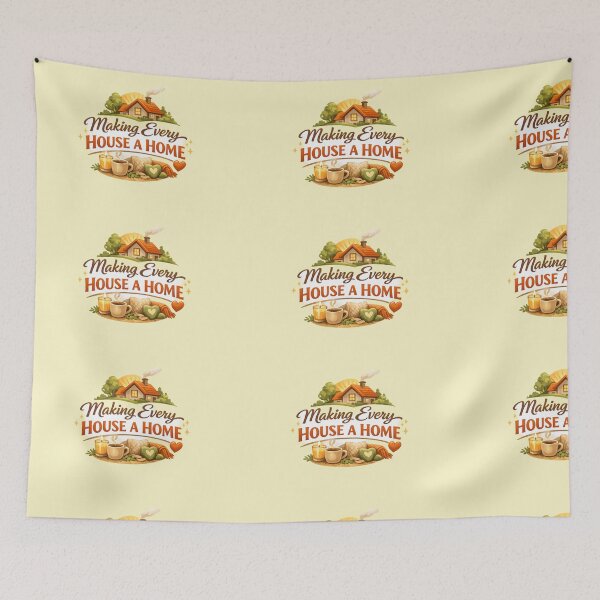 Item preview, Making Every House a Home – Cozy Living Quote Design designed and sold by EdgeSphere.