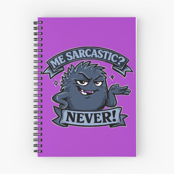 Item preview, Me, sarcastic? Never! Funny saying, humor designed and sold by Pommes im Bett.