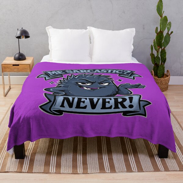 Item preview, Me, sarcastic? Never! Funny saying, humor designed and sold by Pommes im Bett.