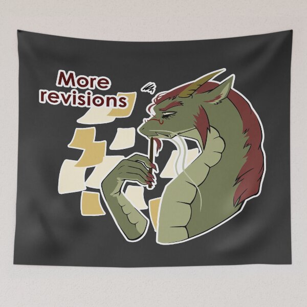 Item preview, More Revisions | Funny Client Feedback Monster designed and sold by Creatory.studio.