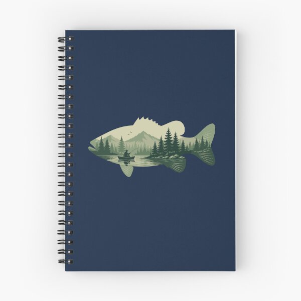 Item preview, Fishing in the Mountains Bass Silhouette | Fishing Gift designed and sold by American Spirit.