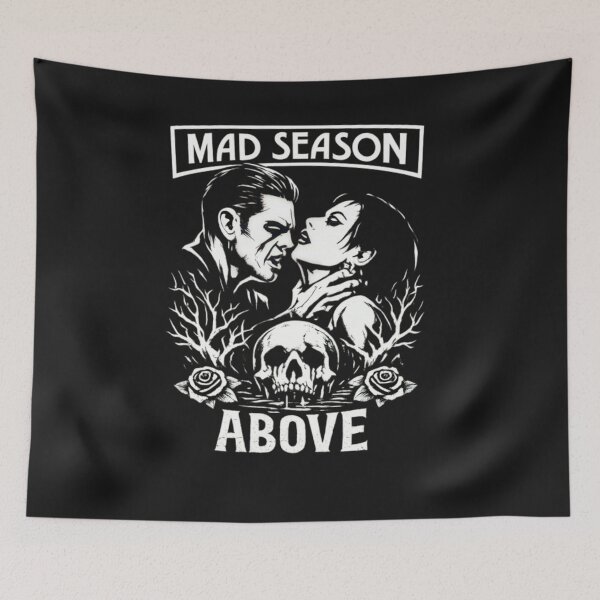 Item preview, Mad Season Gothic Skull Vintage Grunge Fan Art designed and sold by CatLovers Studio.
