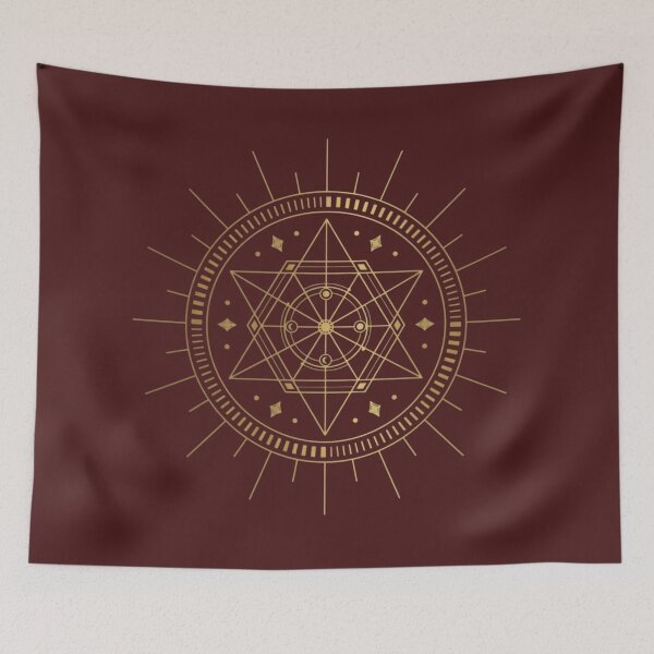 Item preview, Golden Hexagram Sacred Geometry Cosmic Sigil designed and sold by 63Hotpeppers.