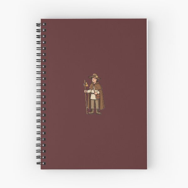 Item preview, Traditional Camino de Santiago Pilgrim Illustration designed and sold by Nucleo-spain.