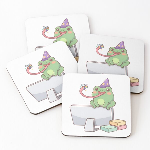 Item preview, Cute Kawaii Cottagecore Coding Frog No Bugs designed and sold by cute stuff too.