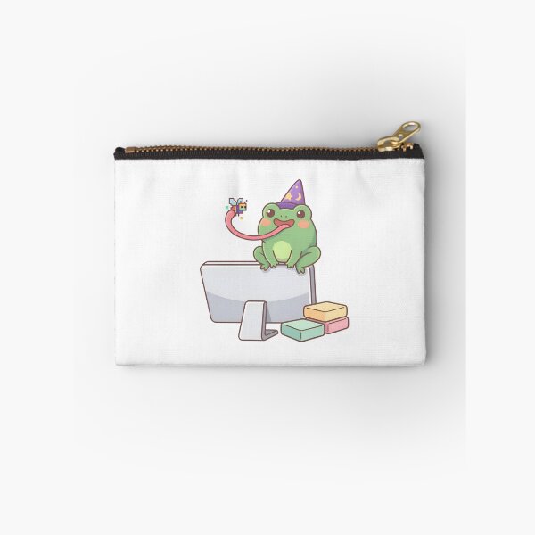Item preview, Cute Kawaii Cottagecore Coding Frog No Bugs designed and sold by TechBro67.