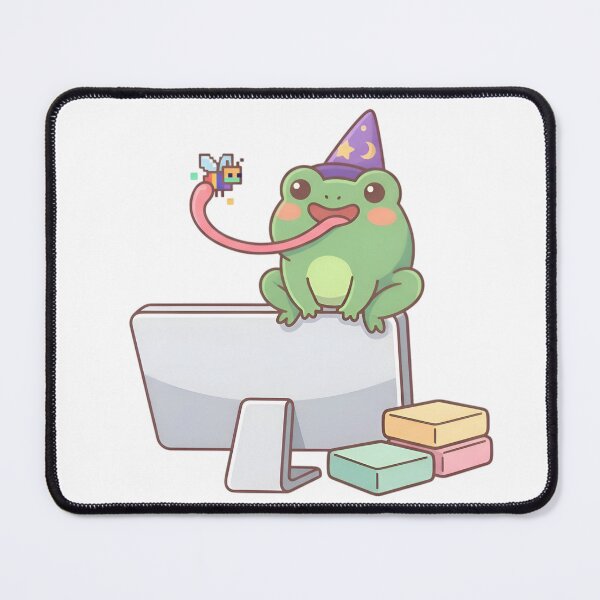 Item preview, Cute Kawaii Cottagecore Coding Frog No Bugs designed and sold by cute stuff too.