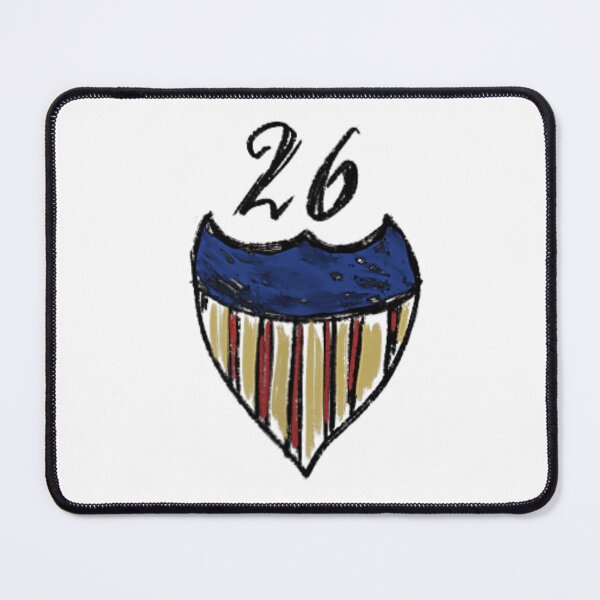 Item preview, Minimalist Distressed Racing Shield Crest Number 26 Typography Emblem T-Shirt designed and sold by CenaPrincoto.