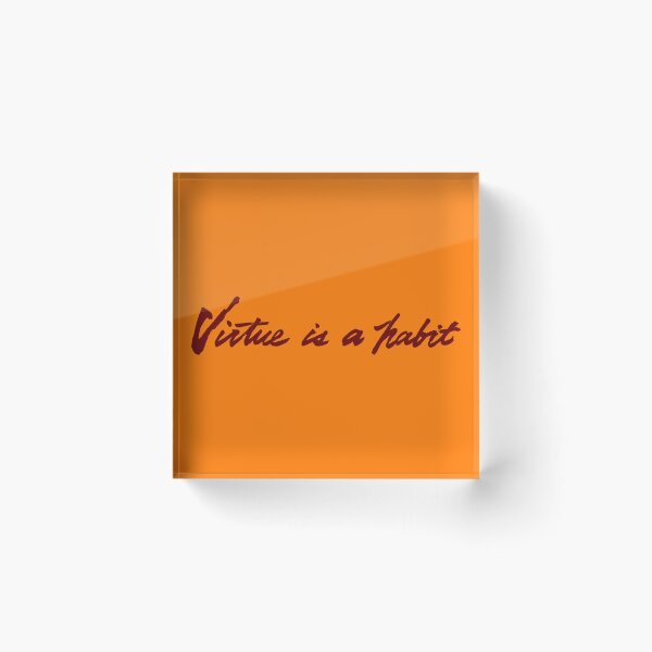 Item preview, Virtue is a habit (V.1-1) designed and sold by Kakaf Ink.