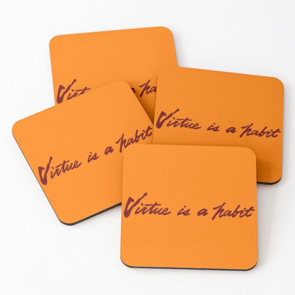 Item preview, Virtue is a habit (V.1-1) designed and sold by Kakaf Ink.