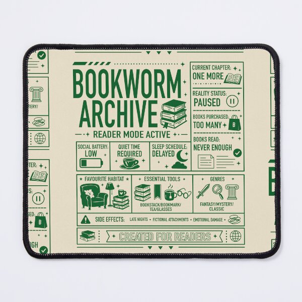 Item preview, Bookworm Archive Print designed and sold by tviyluv.