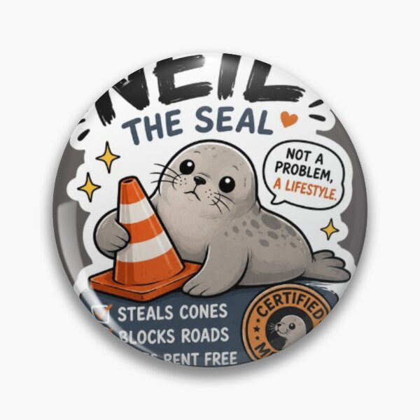 Item preview,  Neil the Seal designed and sold by BoomStic4ers1.